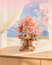 DIY Miniature House Kit: Sakura Tree House