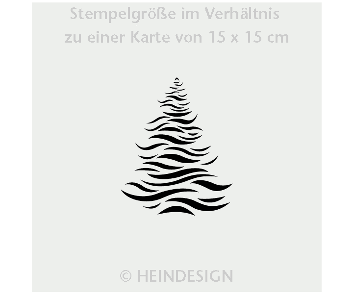 Stamp: Christmas Tree In Waves
