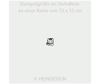 Mini Rubber Stamp:    Cat