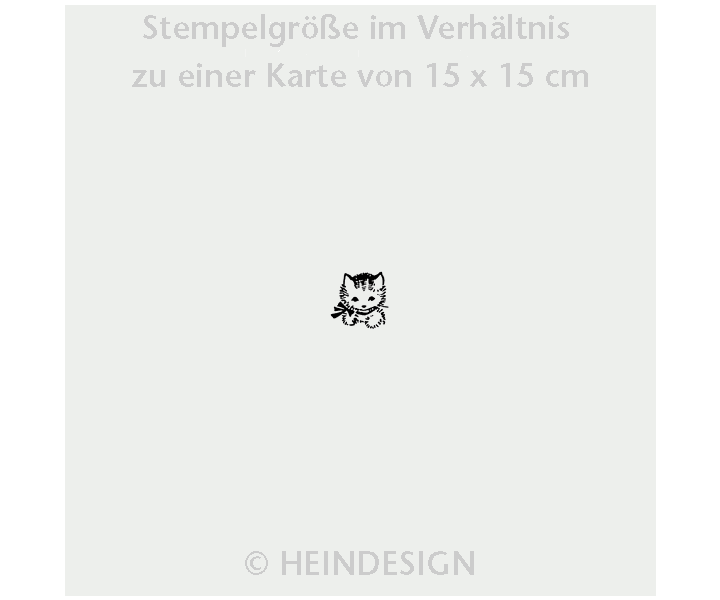 Mini Rubber Stamp:    Cat