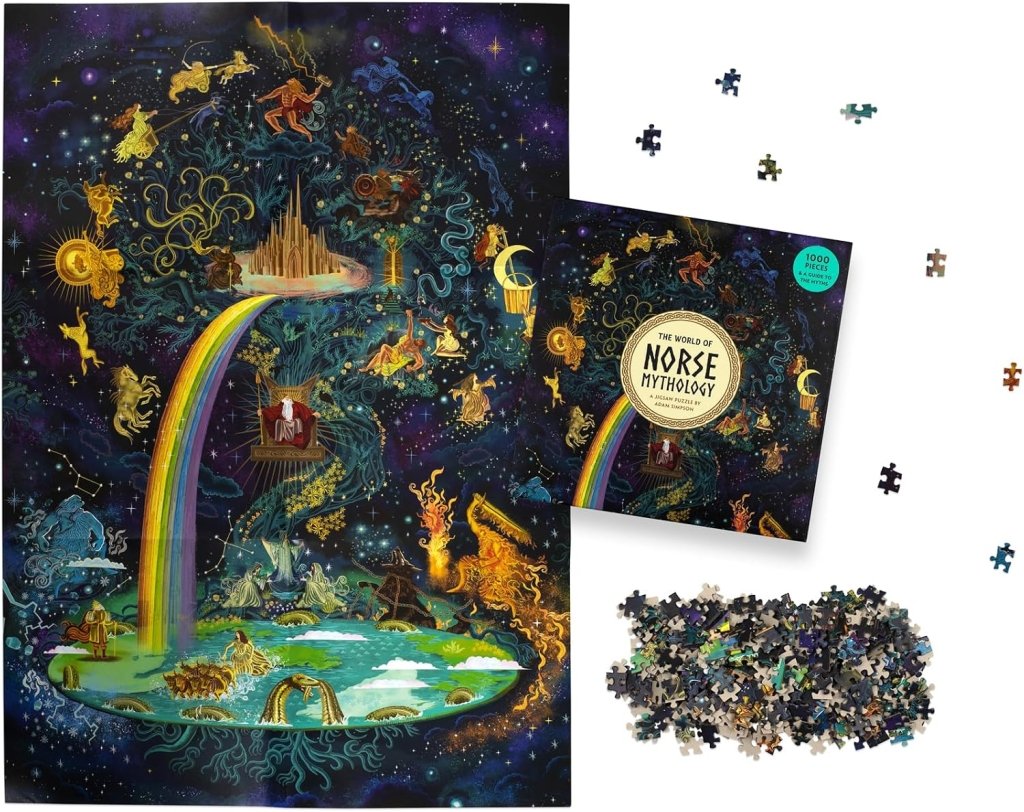 Adam Simpson: 1000-Piece Jigsaw Puzzle - The World of Norse Mythology - Tales for Tadpoles
