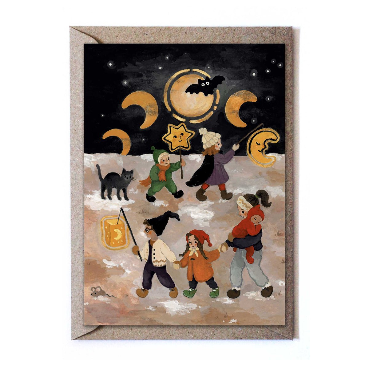Greeting Card: Studiosatsch, Lantern Run