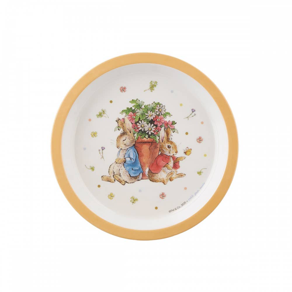 Baby Plate: Peter Rabbit, Apricot - Tales for Tadpoles