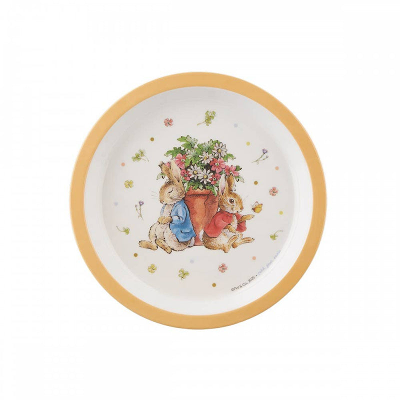 Baby Plate: Peter Rabbit, Apricot - Tales for Tadpoles