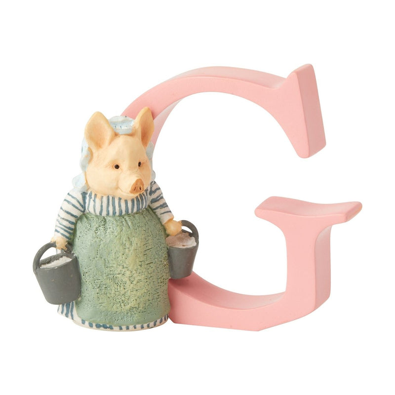 Beatrix Potter Letter Decoration: Aunt Pettitoes - G - Tales for Tadpoles