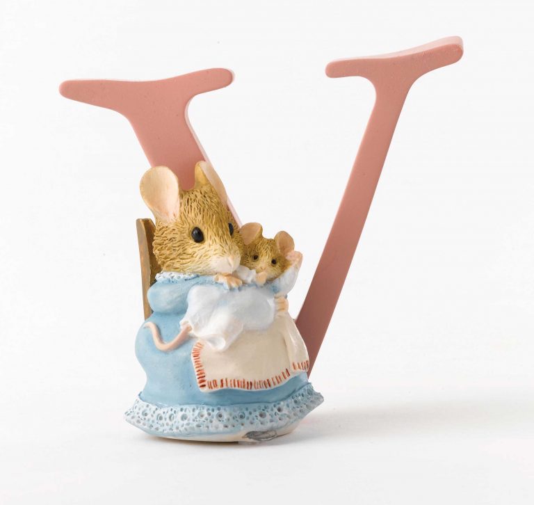 Beatrix Potter Letter Decoration: Hunca Munca - V - Tales for Tadpoles