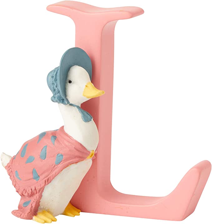 Beatrix Potter Letter Decoration: Jemima Puddle - Duck - L - Tales for Tadpoles