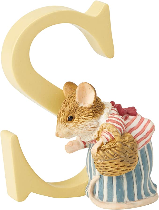 Beatrix Potter Letter Decoration: Mrs Tittlemouse - S - Tales for Tadpoles