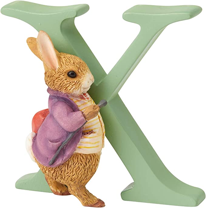 Beatrix Potter Letter Decoration: Old Mr. Benjamin Bunny - X - Tales for Tadpoles