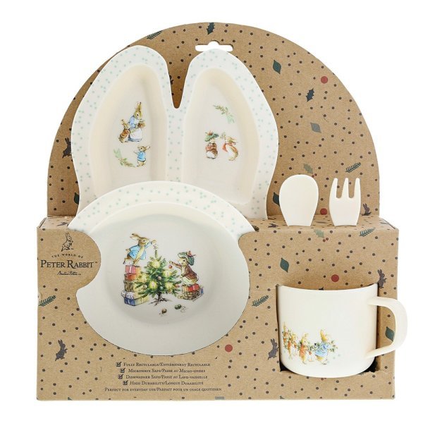 Beatrix Potter: Peter Rabbit Christmas Dinner Set - Tales for Tadpoles