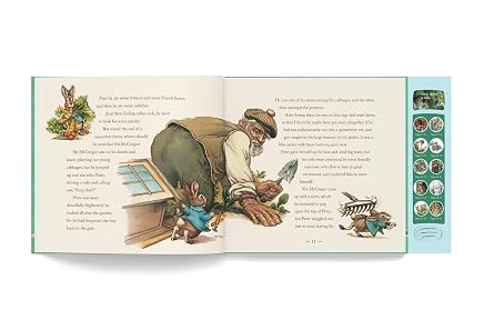 Beatrix Potter: The Classic Tale of Peter Rabbit: A Press and Play Storybook, illustrated by Charles Santore - Tales for Tadpoles