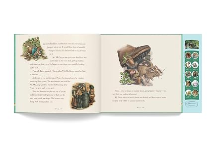 Beatrix Potter: The Classic Tale of Peter Rabbit: A Press and Play Storybook, illustrated by Charles Santore - Tales for Tadpoles
