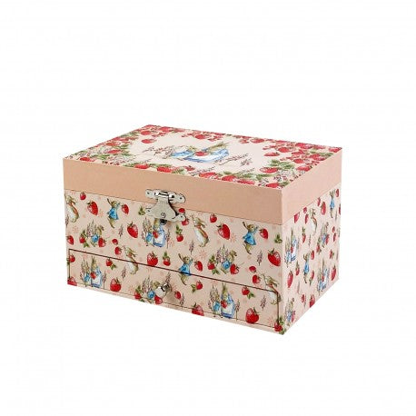 Musical Jewellery Box: Peter Rabbit Strawberries (with drawer)