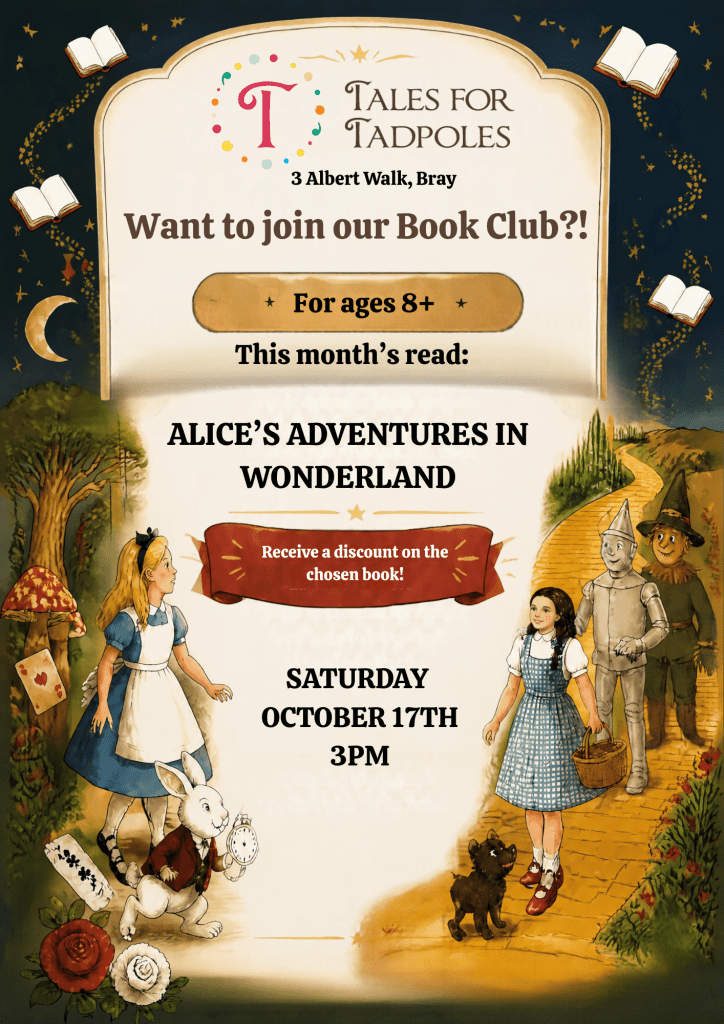 Book Club Meeting: October 17th 3pm - Tales for Tadpoles