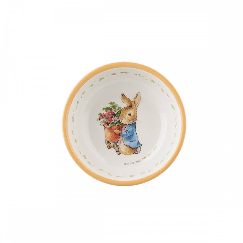 Bowl: Peter Rabbit, Apricot - Tales for Tadpoles