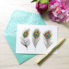 Boxed Set: Henrietta Press Greeting Cards - Peacock Feathers - Tales for Tadpoles