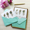 Boxed Set: Henrietta Press Greeting Cards - Peacock Feathers - Tales for Tadpoles