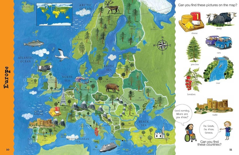 Catherine Bruzzone: My First Picture Atlas, illustrated by Stu McLellan - Tales for Tadpoles