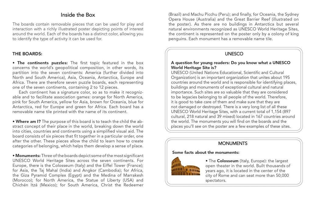 Chiara Piroddi: My First Box of The World: Montessori: A World of Achievements, Illustrated by Agnese Baruzzi - Tales for Tadpoles