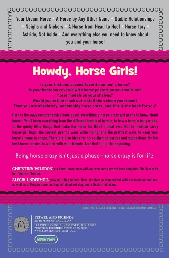 Christina Wilsdon: For Horse - Crazy Girls Only: Everything you Want to Know About Horses, Illustrated by Alecia Underhill (Second - Hand) - Tales for Tadpoles