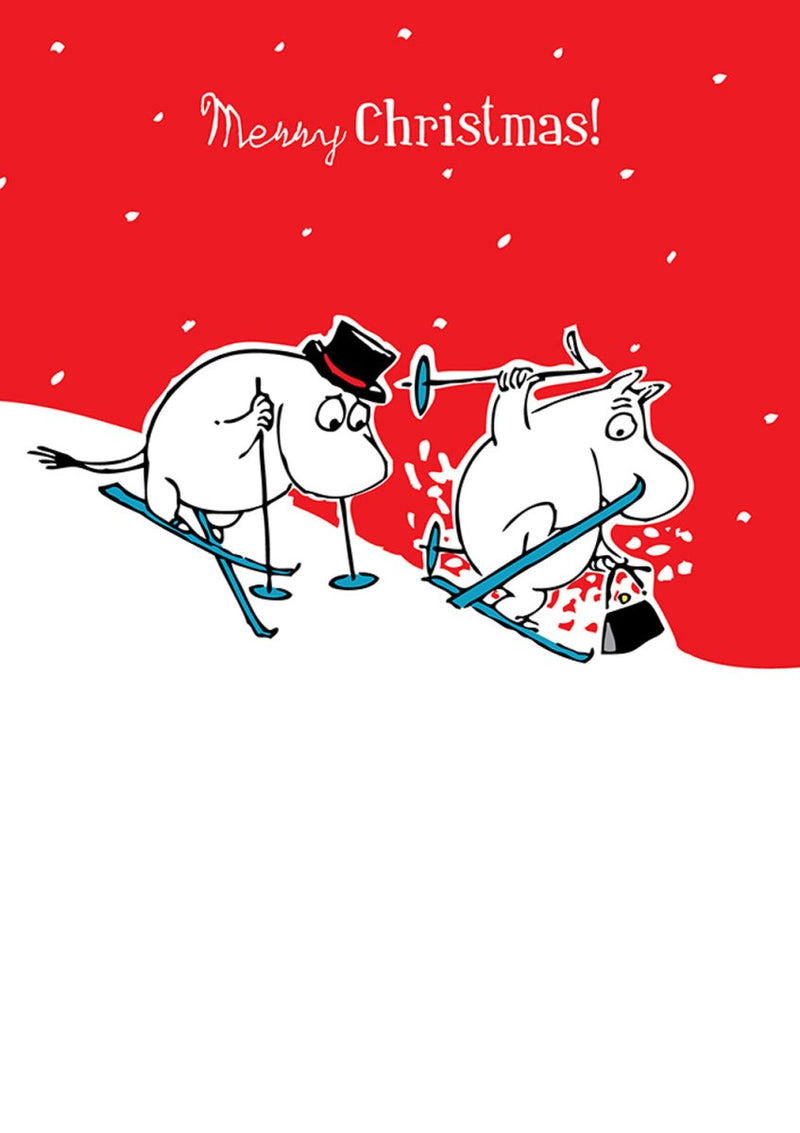 Christmas Card: Moomin - Red Merry Christmas - Tales for Tadpoles