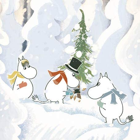 Christmas Card: Moomins - Cutting Tree - Tales for Tadpoles