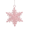 Christmas Decorations: Pink Snowflake Hanging Ornament - Tales for Tadpoles