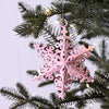 Christmas Decorations: Pink Snowflake Hanging Ornament - Tales for Tadpoles