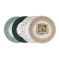 Christmas Dessert Plates: Peter Rabbit, Set Of 4 - Tales for Tadpoles