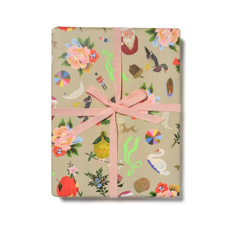 Christmas Gift Wrap: Merry Christmas to You (Roll of 3 Sheets) - Tales for Tadpoles