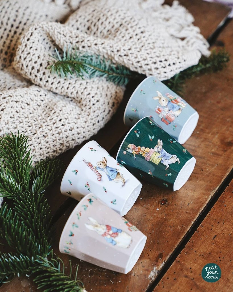 Christmas Tumblers: Peter Rabbit, Set of 4 - Tales for Tadpoles