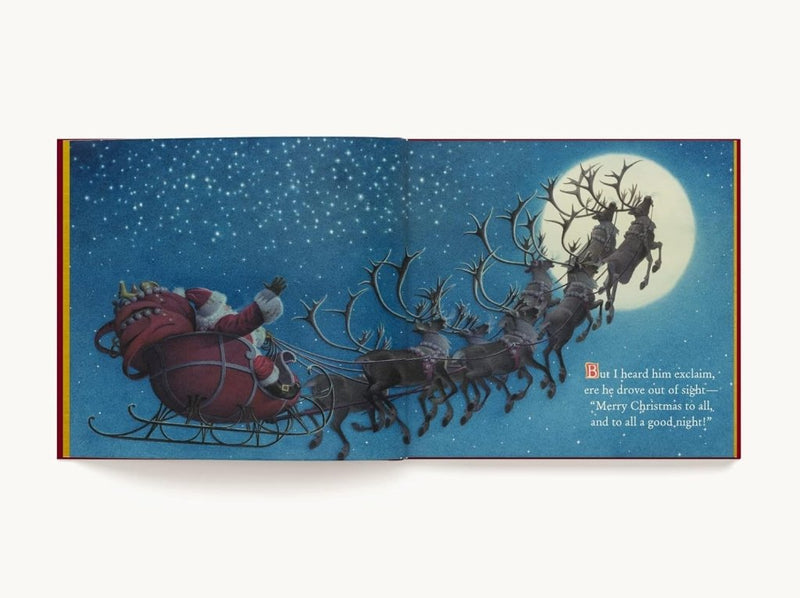 Clement Moore: The Night Before Christmas: The Collectible Edition illustrated by Charles Santore - Tales for Tadpoles