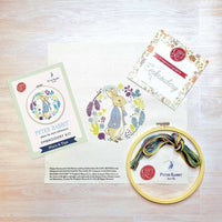 Cross Stitch Kit: Peter Rabbit Plans His Next Adventure - Tales for Tadpoles