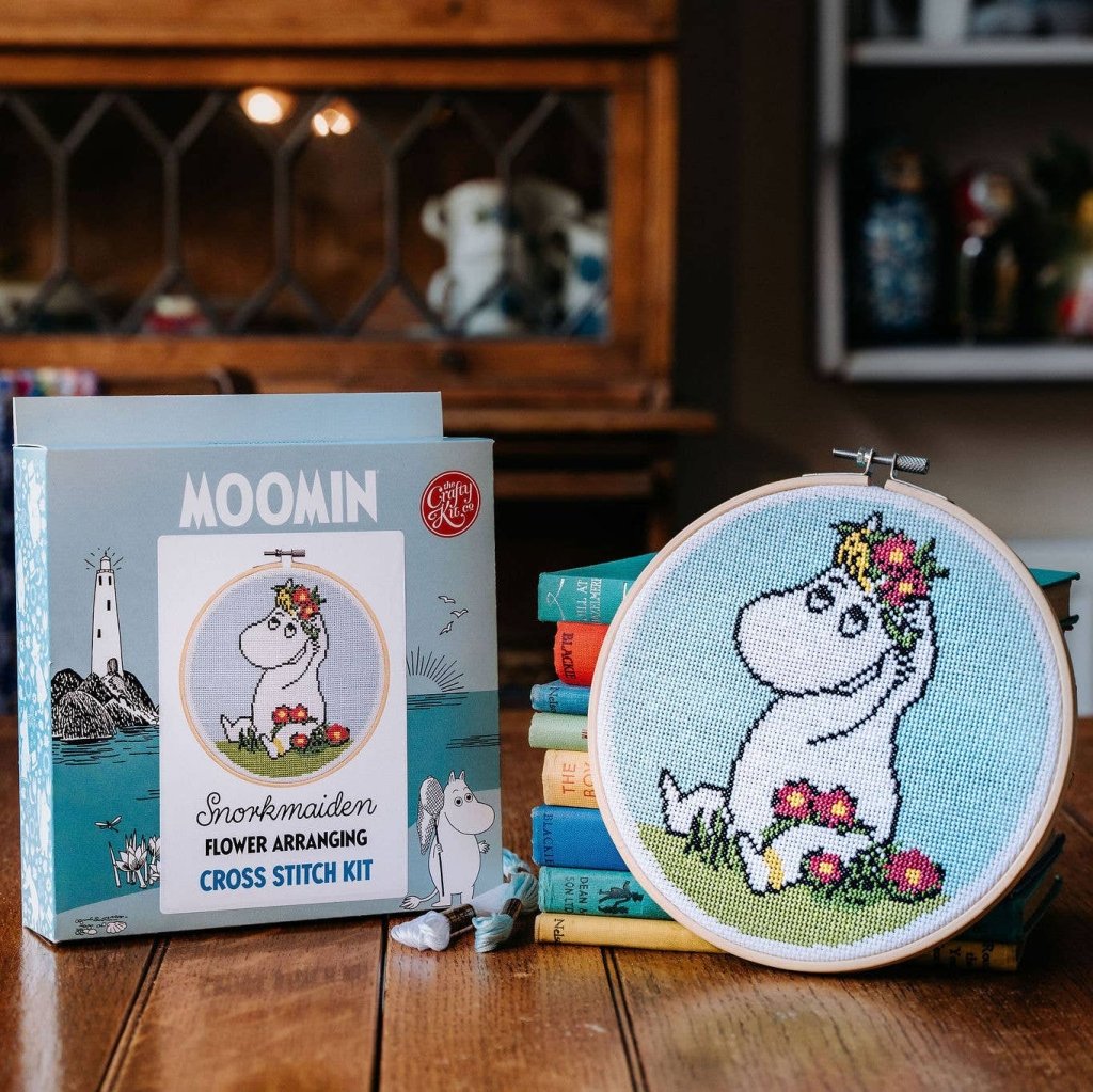 Cross Stitch Kit: Snorkmaiden Flower Arranging - Tales for Tadpoles