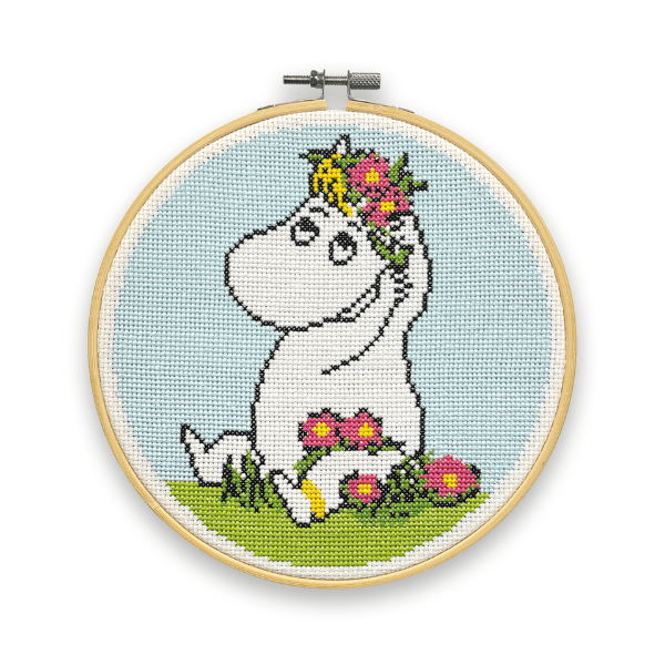 Cross Stitch Kit: Snorkmaiden Flower Arranging - Tales for Tadpoles