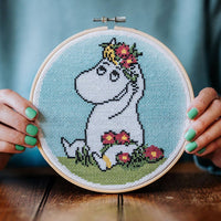 Cross Stitch Kit: Snorkmaiden Flower Arranging - Tales for Tadpoles