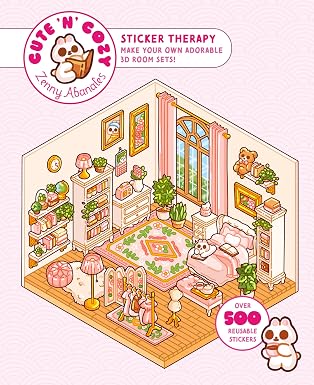 Cute 'n' Cozy Sticker Therapy: Make Your Own Adorable Room Sets! Over 500 Reusable Sticker - Tales for Tadpoles