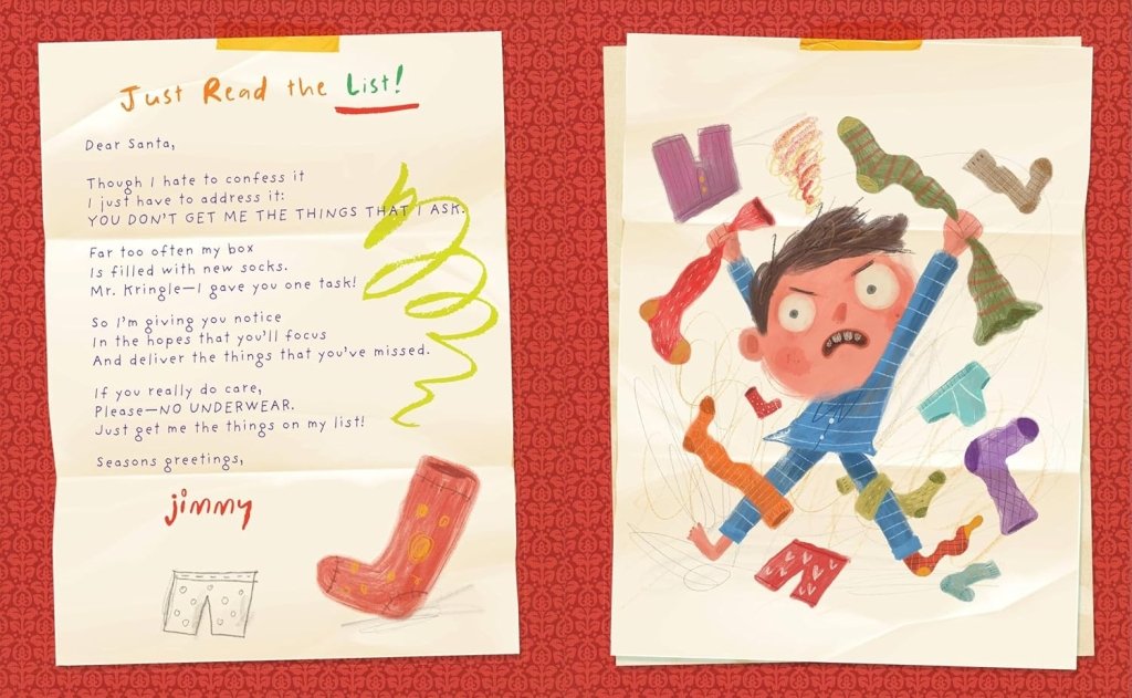 David Griswold: Letters to Never Send Santa, Illustrated by Luis San Vicente - Tales for Tadpoles