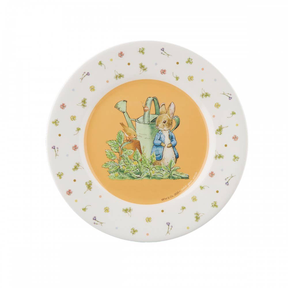 Dessert Plate: Peter Rabbit, White - Tales for Tadpoles