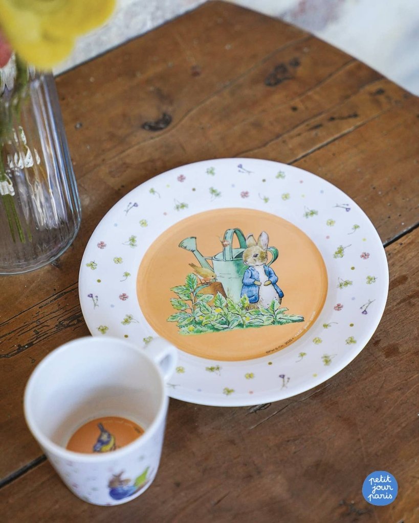 Dessert Plate: Peter Rabbit, White - Tales for Tadpoles