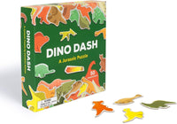 Dino Dash: A Jurassic Puzzle with 50 Shaped Pieces - Tales for Tadpoles