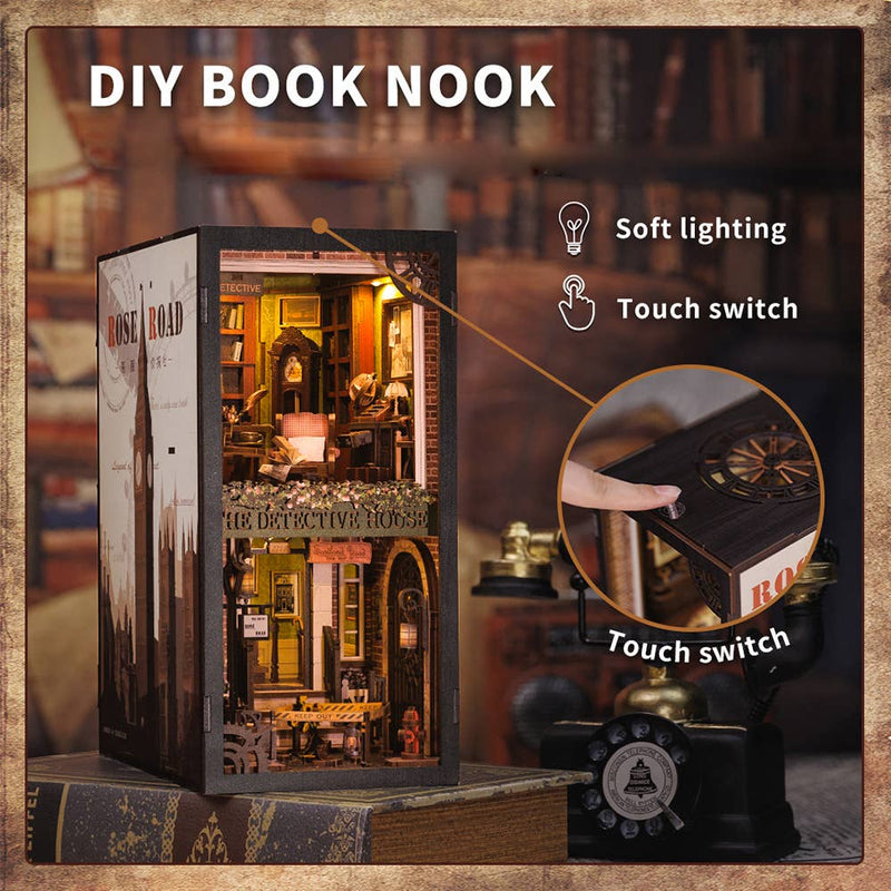 DIY Miniature House Book Nook Kit: Rose Detective Agency - Tales for Tadpoles