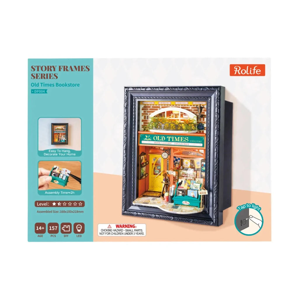 DIY Miniature House Kit: Old Times Bookstore - Tales for Tadpoles