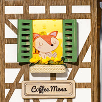 DIY Miniature Wall Hanging Kit: Lazy Coffee House - Tales for Tadpoles