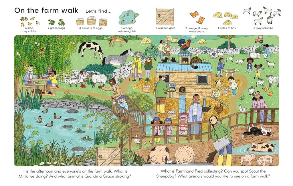 DK: Find My Favourite Things - Farm, illustrated by Isobel Lundie - Tales for Tadpoles