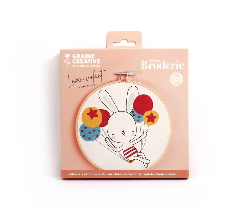 Embroidery Kit: Flying Rabbit - Tales for Tadpoles