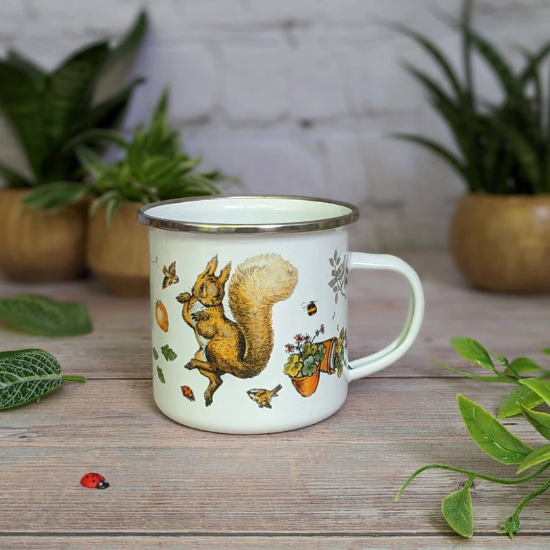 Enamel Mug: Beatrix Potter's Squirrel Nutkin - Tales for Tadpoles