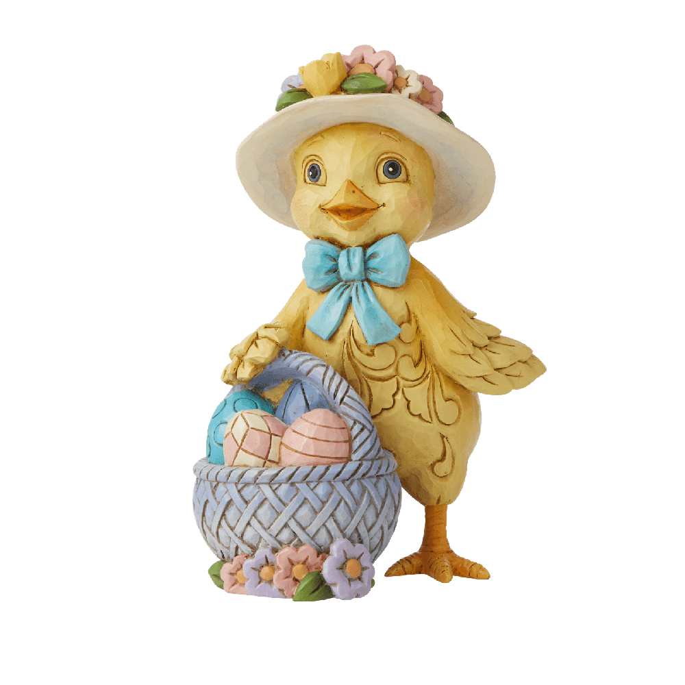 Figurine: Chick with Easter Basket