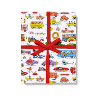 Wrapping Paper: Richard Scarry Busytown Cars