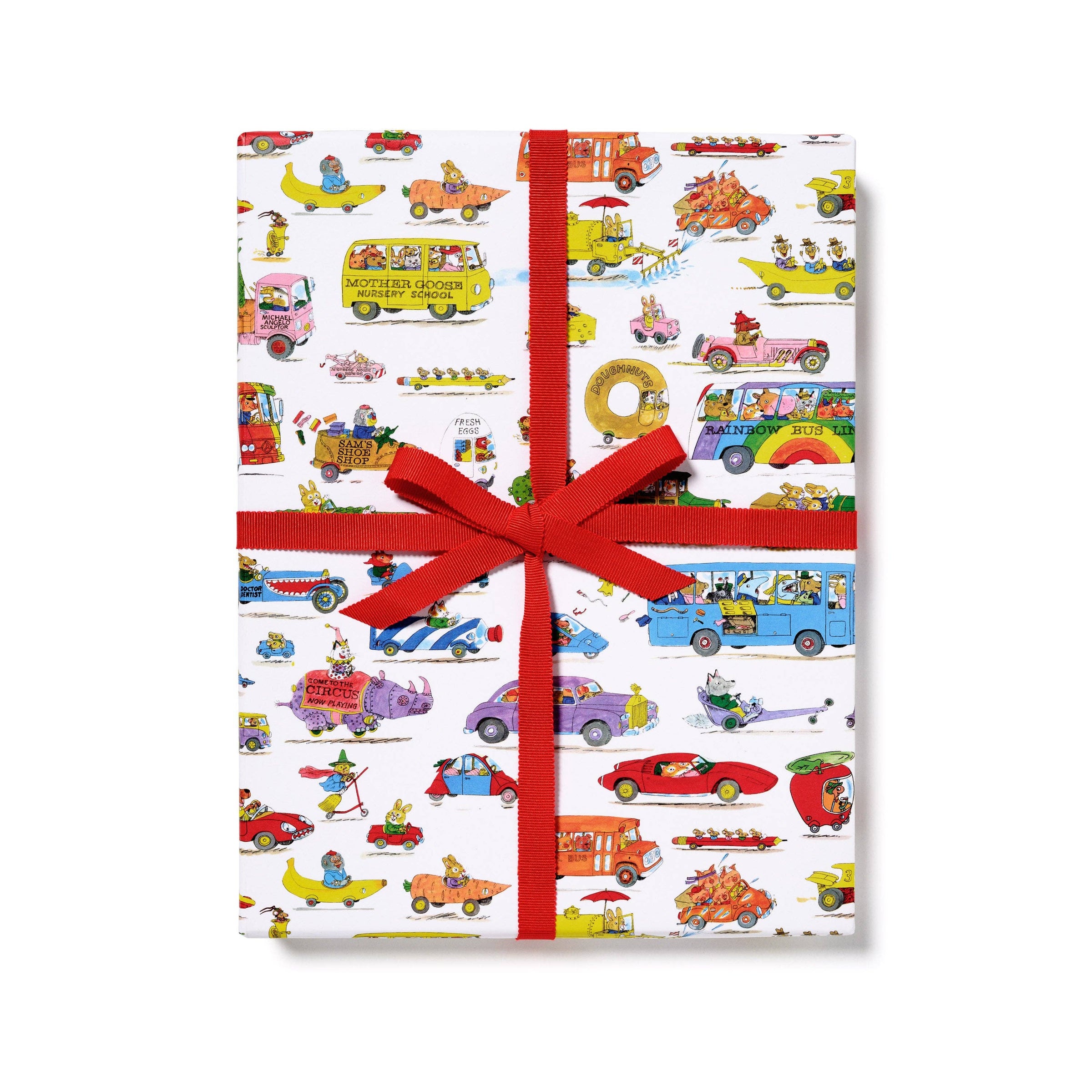 Wrapping Paper: Richard Scarry Busytown Cars